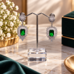 Emerald-Green Earrings