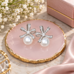 Crystal Bow Earrings